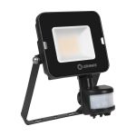 Ledvance LED Valonheitin Kompakti Musta 20W 2000lm 100D - 840 Kylmä Valkoinen | IP65 - Symmetrinen - Liike- ja valotunnistin