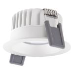 Ledvance LED Kohdevalaisin Fix Aluminium Valkoinen 8W 680lm 36D - 930 Lämmin Valkoinen | Odetnij 68mm - IP44 - Paras Värintoisto - Himmennettävä