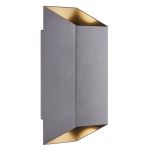 Nordlux Nico Seinävalaisin Aluminium Antrasiitti Up & Down | IP54 - Sopii 2x GU10