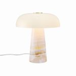 DFTP by Nordlux Pöytävalaisin Glossy Marmori ja Lasi Vaaleanpunainen  | 220mm - Sopii 1x E14