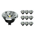 Monipakkaus 10x Noxion Lucent LED Kohdevalaisin GU10 AR111 12W 600lm 40D - 927 Erittäin Lämmin Valkoinen | Paras Värintoisto - Himmennettävä - Korvaa 50W