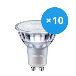 Monipakkaus 10x Philips MASTER Value LED Spot GU10 PAR16 3.7W 285lm 60D - 940 Kylmä Valkoinen | Paras Värintoisto - Himmennettävä - Korvaa 35W