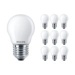 Monipakkaus 10x Philips Corepro LED Lustre E27 Pallo Matta 2.2W 250lm - 827 Erittäin Lämmin Valkoinen | Korvaa 25W