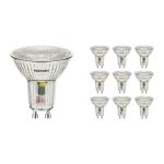 Monipakkaus 10x Noxion LED Kohdevalaisin GU10 PAR16 4.8W 450lm 36D - 827 Erittäin Lämmin Valkoinen | Korvaa 65W