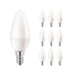 Monipakkaus 10x Philips Corepro LED Kynttilä E14 Matta 7W 806lm – 827 Erittäin Lämmin Valkoinen – Korvaa 60W