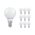 Monipakkaus 10x Noxion Lucent Lustre LED E14 Pallo Matta 4.5W 470lm - 827 Erittäin Lämmin Valkoinen | Korvaa 40W