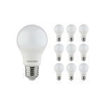 Monipakkaus 10x Noxion Lucent Classic LED E27 Päärynä Matta 8.5W 806lm - 830 Lämmin Valkoinen | Korvaa 60W