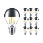 Monipakkaus 10x Philips Classic LED Lamppu E27 Päärynä Mirror 7.2W 650lm 650lm - 827 Erittäin Lämmin Valkoinen | Himmennettävä - Korvaa 60W