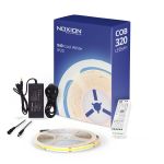 Noxion  LED-Nauhat Naga 5 Metri Täydellinen setti - Smart Wifi - 24V - 320LEDs/m - COB - 8W/m - 940 Kylmä Valkoinen | 8mm - IP20 - Paras Värintoisto