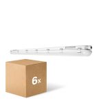 Monipakkaus 6x Ledvance LED Loisteputkivalaisimet Vedenkestävä Kosteudenkestävä 46W 6400lm - 865 Päivänvalo Valkoinen | 150cm