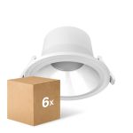 Monipakkaus 6x Noxion LED Alasvalo Apollo V2.0 15-25W 1800-3060lm 60D - 830/840 CCT | 220mm - Odetnij 200mm