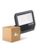 Monipakkaus 4x Ledvance LED Valonheitin Aluminium Musta 41W/27W 4000lm/6000lm 100D - 840 Kylmä Valkoinen | IP66 - Symmetrinen