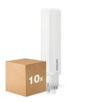 Monipakkaus 10x Philips CorePro PL-C LED 9.5W 1100lm - 840 Kylmä Valkoinen | 4-Nastaa - Korvaa 26W