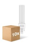 Monipakkaus 10x Noxion Lucent PL-C LED 3.6W - 830 Lämmin Valkoinen | 2-Nastaa - Korvaa 10W