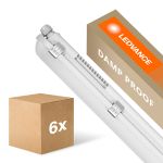 Monipakkaus 6x Ledvance LED Loisteputkivalaisimet Vedenkestävä Kosteudenkestävä 26W 3500lm - 840 Kylmä Valkoinen | 150cm