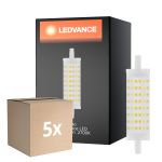 Monipakkaus 5x Ledvance Performance LED R7s kaksinkertainen Ended 118mm Kirkas 15W 2000lm - 827 Erittäin Lämmin Valkoinen | Korvaa 125W