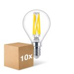 Monipakkaus 10x Philips MASTER LED E14 Pallo Filament Kirkas 5.9W 806lm - 922-927 Dim To Warm | Paras Värintoisto - Himmennettävä - Korvaa 60W