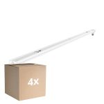Monipakkaus 4x Noxion Loisteputkivalaisimet Click V2 LED T8 | Sopii 1x 120cm LED Putki
