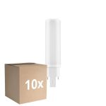 Monipakkaus 10x Ledvance Dulux-D LED 6W - 830 Lämmin Valkoinen | 4-Nastaa - Korvaa 13W