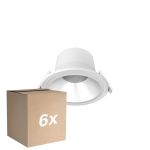 Monipakkaus 6x Noxion LED Alasvalo Apollo V2.0 6-12W 720-1500lm 60D - 830/840 CCT | 145mm - Odetnij 120mm