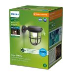 Philips Solar Radii Seinävalaisin Metalli- Musta 1.3W 250lm - 830 Lämmin Valkoinen | IP44