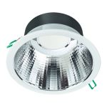 Philips LED Alasvalo Coreline DN142B Aluminium Valkoinen 11W 1200lm 60D - 830 Lämmin Valkoinen | Odetnij 155mm - IP54 - UGR<19