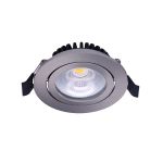 Noxion LED Kallistettava Slim Kohdevalaisin Hopea Pyöreä 6W 550lm 60D - 927 Erittäin Lämmin Valkoinen | 85mm - IP54 - Himmennettävä - Paras Värintoisto