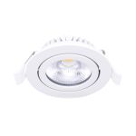 Noxion LED Kallistettava Slim Kohdevalaisin Valkoinen Pyöreä 6W 520lm 60D - 927 Erittäin Lämmin Valkoinen | 85mm - IP54 - Himmennettävä - Paras Värintoisto