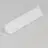 Topmet LED Profiili CABI12 E slide - 1m - Complete set - Valkoinen