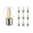 Monipakkaus 10x Noxion Lucent Lustre LED E27 Pallo Filament Kirkas 2.5W 250lm - 827 Erittäin Lämmin Valkoinen - Korvaa 25W