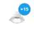 Monipakkaus 15x Noxion LED Alasvalo Apollo 9W 1100lm 60D - 830 Lämmin Valkoinen | 145mm - Odetnij 120mm - UGR 