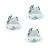 Monipakkaus 3x Eglo LED Kohdevalaisin Saliceto-Z Aluminium Valkoinen 4.7W 440lm - 827-865 Säädettävä Valkoinen + RGB | 88mm - Odetnij 68mm - IP20 - Zigbee Himmennettävä