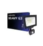 Noxion LED Valonheitin Beamy G3.1 Musta 30W 3300lm 110D - 840 Kylmä Valkoinen | IP44 - Liike- ja Valotunnistin - Symmetrinen 