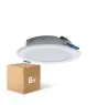 Monipakkaus 6x Monipakkaus 6x LED Alasvalo Pan 6W 480lm 830 Lämmin Valkoinen | 93mm - Odetnij 75mm