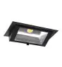 LED Alasvalo Wallwasher Wally Maxi Musta 46W 6050lm 70x75D - 830 Lämmin Valkoinen - 238x145mm