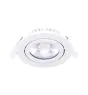 Noxion LED Kallistettava Slim Kohdevalaisin Valkoinen Pyöreä 5W 550lm 60D - 940 Kylmä Valkoinen | 85mm - IP54 - Himmennettävä - Paras Värintoisto