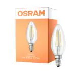 Osram Classic LED E14 Kynttilä Filament Kirkas 4W 470lm - Relax and Active - 827 Erittäin Lämmin Valkoinen | Korvaa 40W