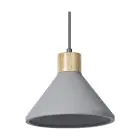 Ledvance Decor Betoni/Teräs/Puu Riippuvalaisin 220 Tumma Harmaa | Sopii E27