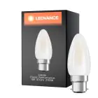 Ledvance Classic Performance LED Lamppu B22d Kynttilä Filament Matta 4W 470lm - 827 Erittäin Lämmin Valkoinen | Korvaa 40W