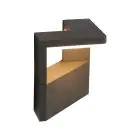 Ansell LED Seinävalaisin Arco Grafiitti 11W 643lm - 840 Kylmä Valkoinen | IP54