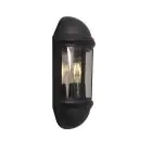 Ansell LED Seinävalaisin Latina  Puolikas Lyhty Musta - Sopii E27 Jopa 42W | IP65