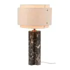 DFTP by Nordlux Pöytävalaisin Takai Marmori ja Tekstiili Beige | Sopii 1x E27