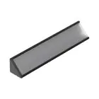 Topmet LED Profiili CABI12 E slide - 1m - Complete set - Musta