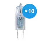 Monipakkaus 10x Osram Halogeeni G4 Capsule Halostar Starlite 10 W 