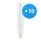 Monipakkaus 10x Ledvance Dulux-D LED 9W - 830 Lämmin Valkoinen | 2-Nastaa - Korvaa 26W