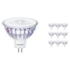 Monipakkaus 10x Philips Master Value LED Kohdevalaisin GU5.3 MR16 7.5W 660lm 60D - 940 Kylmä Valkoinen | Paras Värintoisto - Himmennettävä - Korvaa 50W