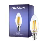 Noxion Lucent LED E14 Kynttilä Filament Kirkas 4.5W 470lm - 827 Erittäin Lämmin Valkoinen | Korvaa 40W
