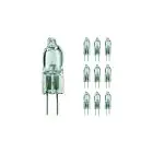 Monipakkaus 10x Philips Microprojection Halogeeni G4 Lamppu Focusline 10 W 