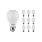 Monipakkaus 10x Noxion Lucent Classic LED E27 Päärynä Matta 8.5W 806lm - 830 Lämmin Valkoinen | Korvaa 60W