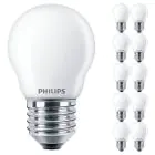 Monipakkaus 10x Philips Master Value LED Lustre E27 Pallo Matta 3.4W 470lm - 927 Erittäin Lämmin Valkoinen | Paras Värintoisto - Himmennettävä - Korvaa 40W